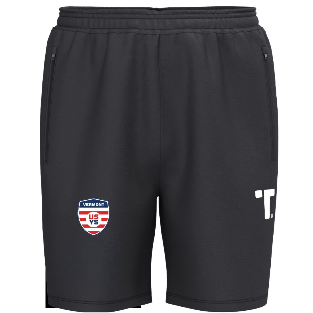TRU 451 - Elite Pocket Short - Vermont Soccer Association (Red and blue logo)