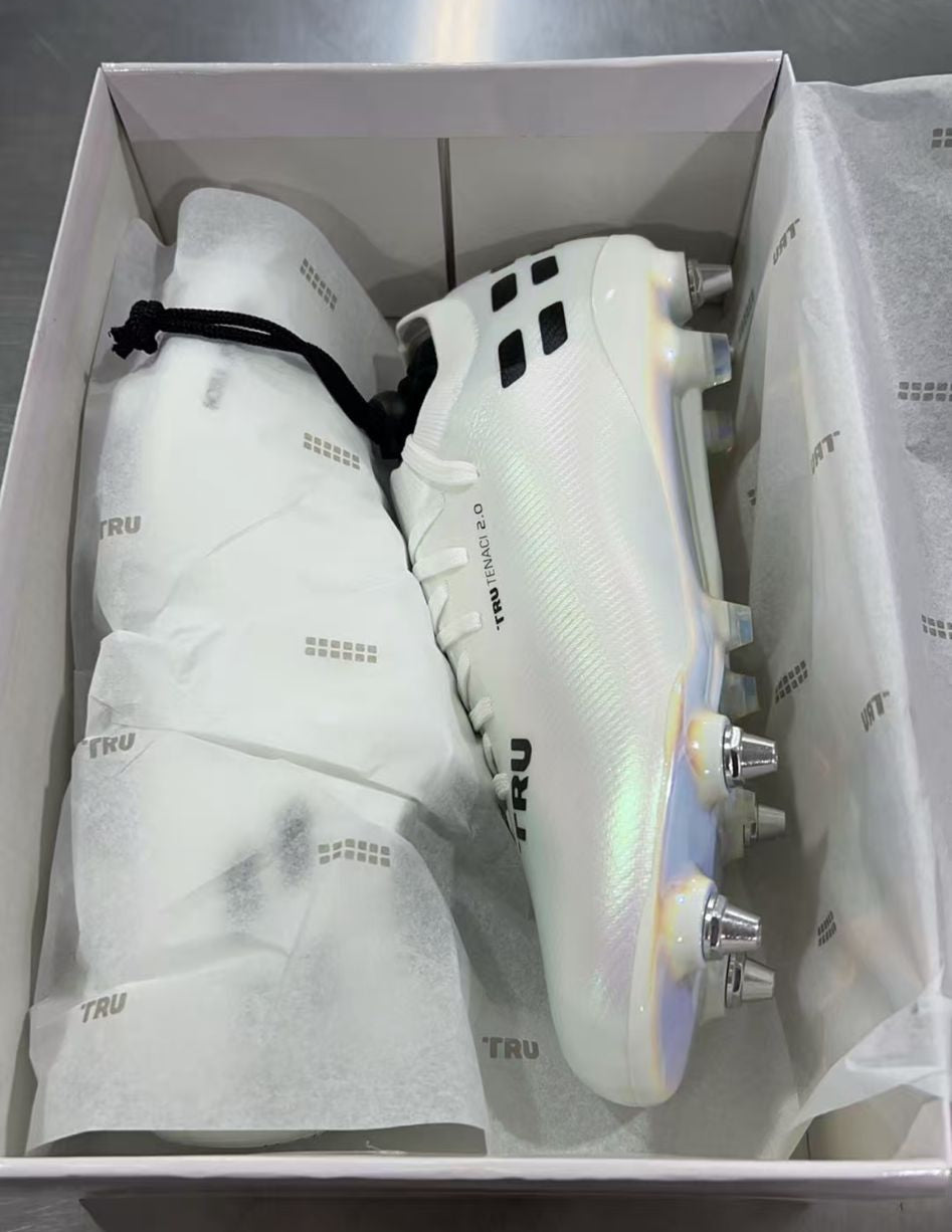 TRU Tenaci 2.0 - Firm Ground - Pearl White Edition